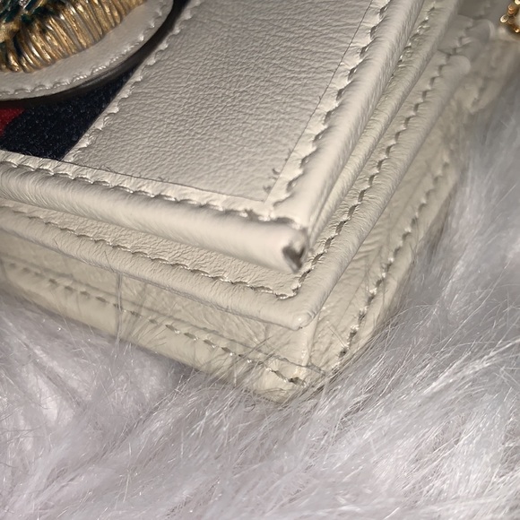 Gucci White Rajah Chain Card Case Sylvie - Picture 5 of 10